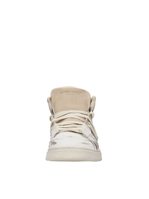 Sneakers alte in pelle HIDNANDER | THE CAGE DUAL HD2MS180 100BIANCO-BEIGE